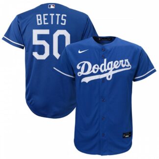 Breathable Mookie Betts Los Angeles Dodgers Nike Youth Alternate Replica Player Jersey - Royal for game day