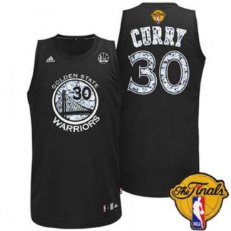 Breathable Warriors #30 Stephen Curry Black Diamond Fashion The Finals Patch Stitched NBA Jersey for game day