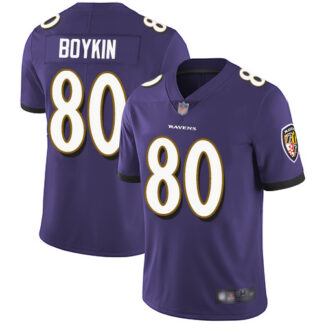 Nike Baltimore Ravens #80 Miles Boykin Purple Team Color Youth Stitched NFL Vapor Untouchable Limited Jersey