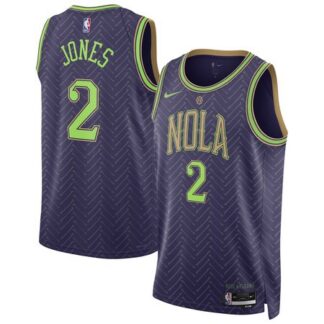 Unisex New Orleans Pelicans #2 Herbert Jones Purple 2024/25 Swingman City Edition Player Jersey