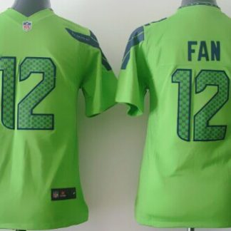 Nike Seattle Seahawks #12 Fan Green Game Kids Jersey