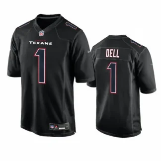 Men's Houston Texans #1 Tank Dell Black Fashion Vapor Untouchable Limited Stitched Football Jersey
