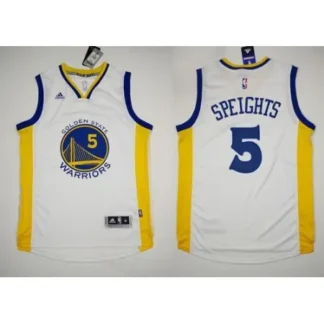 Men's Revolution 30 Golden State Warriors #5 Marreese Speights White NBA Jersey