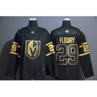 Men's Vegas Golden Knights #29 Marc-Andre Fleury Black Golden 2019 NHL All-Star Game Jersey