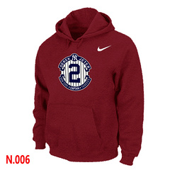 Nike Derek Jeter New York Yankees Official Final Season Commemorative Logo Pullover Hoodie Red