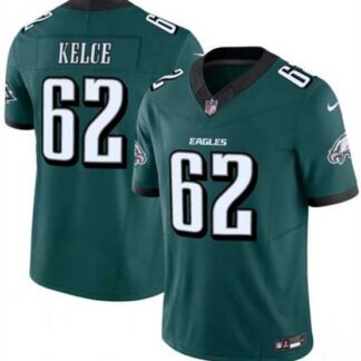 Men & Women & Youth Philadelphia Eagles #62 Jason Kelce Green 2024 F.U.S.E. Vapor Untouchable Limited Stitched Jersey