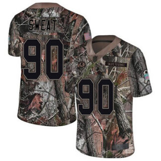 Breathable Redskins #90 Montez Sweat Camo Men's Stitched Football Limited Rush Realtree Jersey for game day