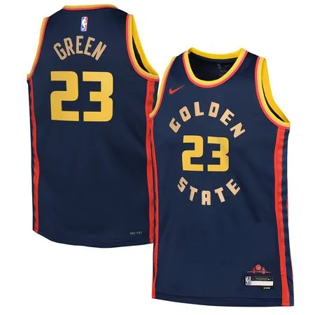Youth Golden State Warriors #23 Draymond Green Navy 2024/25 Swingman City Edition Player Jersey