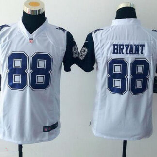 Youth Dallas Cowboys #88 Dez Bryant Nike White Color Rush 2015 NFL Game Jersey