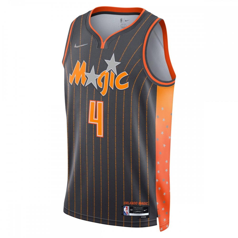 Jalen Suggs Orlando Magic Nike 2021/22 Swingman Jersey - City Edition - Anthracite - Image 2