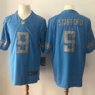 Nike Limited Detroit Lions #9 Matthew Stafford Blue Color Rush Stitched NFL Jersey