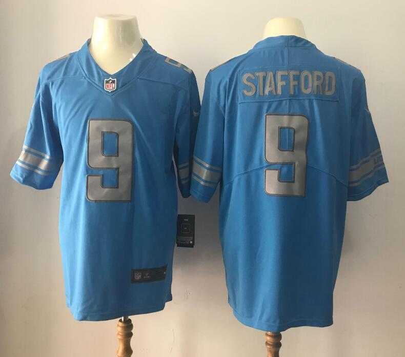 Nike Limited Detroit Lions #9 Matthew Stafford Blue Color Rush Stitched NFL Jersey