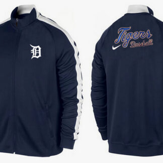 MLB Detroit Tigers Team Logo 2015 Men Baseball Jacket (13)