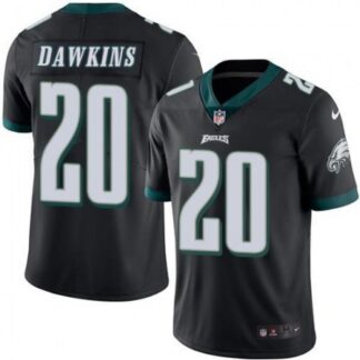 Breathable Eagles #20 Brian Dawkins Black Youth Stitched NFL Limited Rush Jersey for game day