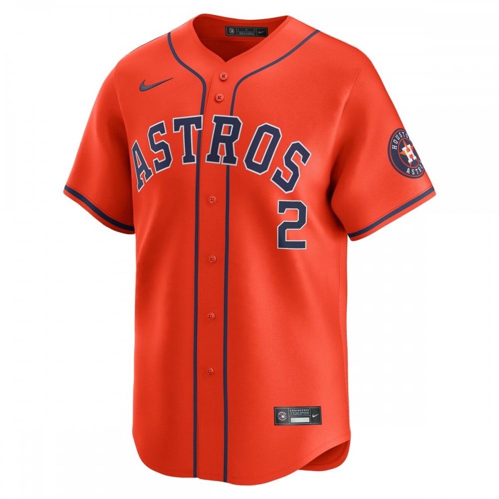 Alex Bregman Houston Astros Nike Alternate Limited Player Jersey – Orange - Image 2