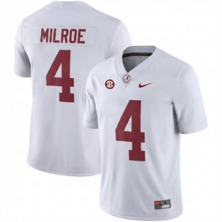 Jalen Milroe Alabama Crimson Tide Nike Football Game Jersey - White