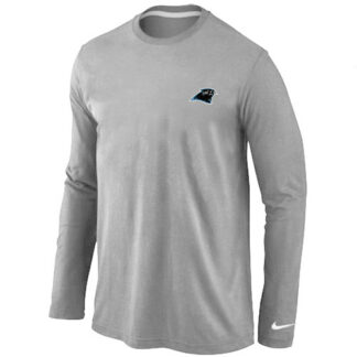 Men Nike Carolina Panthers Sideline Legend Authentic Logo Long Sleeve T-Shirt Gray