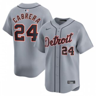 Miguel Cabrera Detroit Tigers Nike Road Limited Player Jersey – Gray