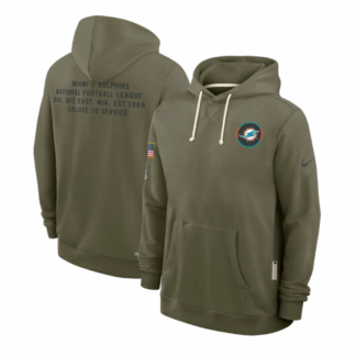 Miami Dolphins Salute to Service Sideline Dominant Force NFL Pullover Hoodie