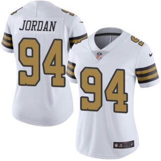 Breathable Nike New Orleans Saints #94 Cameron Jordan White Women’s Stitched NFL Limited Rush Jersey for game day
