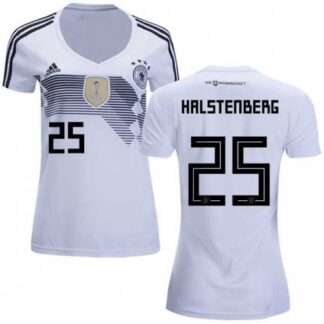 Women’s Germany #25 Halstenberg White Home Soccer Country Jersey