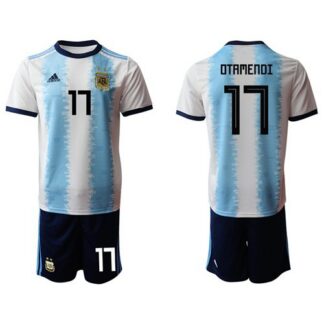 Argentina #17 Otamendi Home Soccer Country Jersey