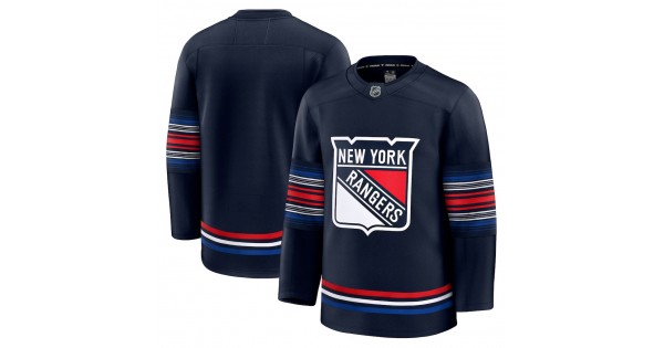 Men's New York Rangers Navy Alternate Premium Jersey - Image 2