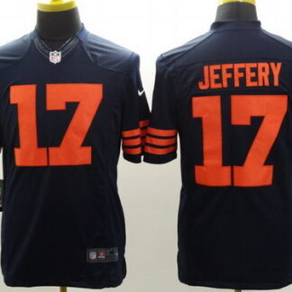 Nike Chicago Bears #17 Alshon Jeffery Blue With Orange Limited Jersey