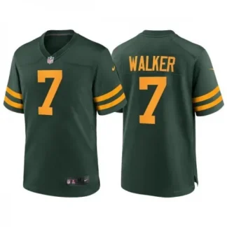Breathable Men's Green Bay Packers #7 Quay Walker Green Stitched Football Jersey for game day