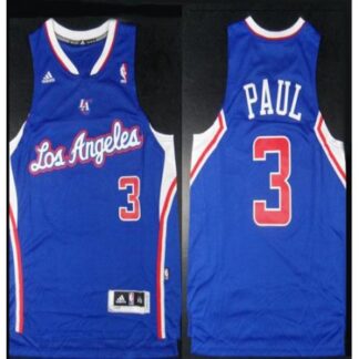 Clippers #3 Chris Paul Blue Revolution 30 Stitched NBA Jersey