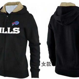 Womens Buffalo Bills Team Logo 2015 Full Zip Hoodie-23