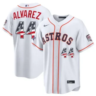Men's Houston Astros #44 Yordan Alvarez Nike White 2026 All-Star Edition Stars & Stripes Stadium Jersey