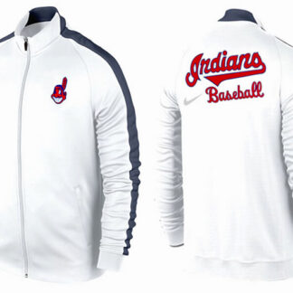 MLB Cleveland Indians Team Logo 2015 Men Baseball Jacket (2)