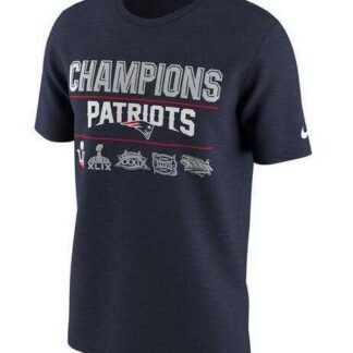 Men's New England Patriots Nike 5-Time Super Bowl Champions Celebration T-Shirt - Navy FengYun