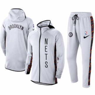 Brooklyn Nets Nike 2019/20 Showtime Full-Zip Therma Flex Performance Hoodie