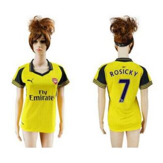Women’s Arsenal #7 Rosicky Away Soccer Club Jersey