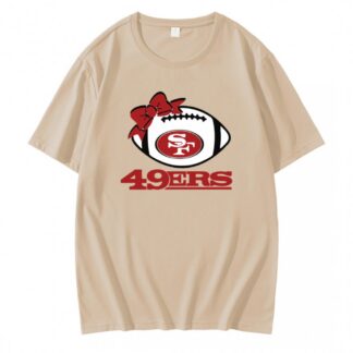 San Francisco 49ers Football Bow Tie T-Shirt