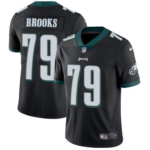 Nike Men & Women & Youth Eagles 79 Brandon Brooks Black NFL Vapor Untouchable Limited Jersey