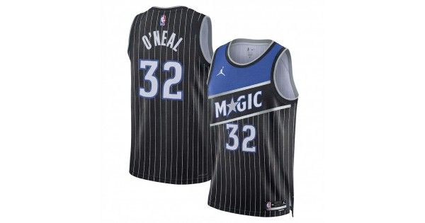 Shaquille O'Neal Orlando Magic Jordan Brand Unisex Black Swingman Jersey - Statement Edition - Image 2