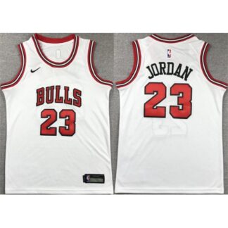 Youth Chicago Bulls #23 Michael Jordan White Stitched Basketball Jersey 6XPX