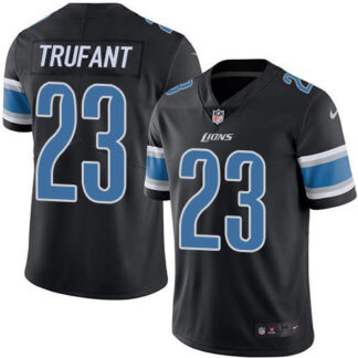 Nike Detroit Lions #23 Desmond Trufant Black Men’s Stitched NFL Limited Rush Jersey