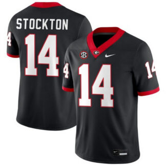 Gunner Stockton Georgia Bulldogs Alternate Nike Football Game Jersey - Black