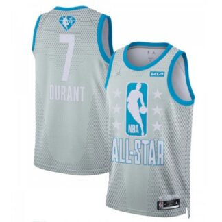 Men's 2022 All-Star #7 Kevin Durant Gray Stitched Basketball Jersey WPR0