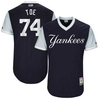 New York Yankees #74 Ronald Torreyes Toe Majestic Navy 2017 Players Weekend Jersey JiaSu