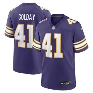 Youth Minnesota Vikings #41 Jake Golday Purple 2026 NFL Draft Game Jersey 3H64