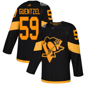Adidas Pittsburgh Penguins #59 Jake Guentzel Black Authentic 2019 Stadium Series Stitched NHL Jersey