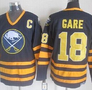 Buffalo Sabres #18 Danny Gare Navy Blue Throwback CCM Jersey