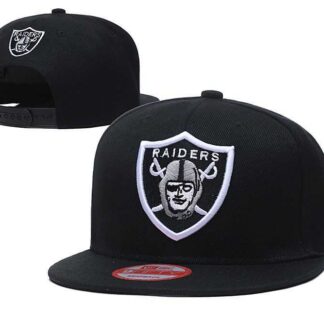 Raiders Team Big Logo Black Adjustable Hat GS