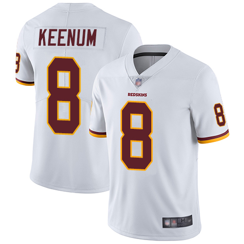 Nike Washington Football Team #8 Case Keenum White Men’s Stitched NFL Vapor Untouchable Limited Jersey