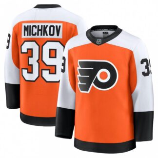 Men's Philadelphia Flyers Matvei Michkov Orange Home Premium Jersey